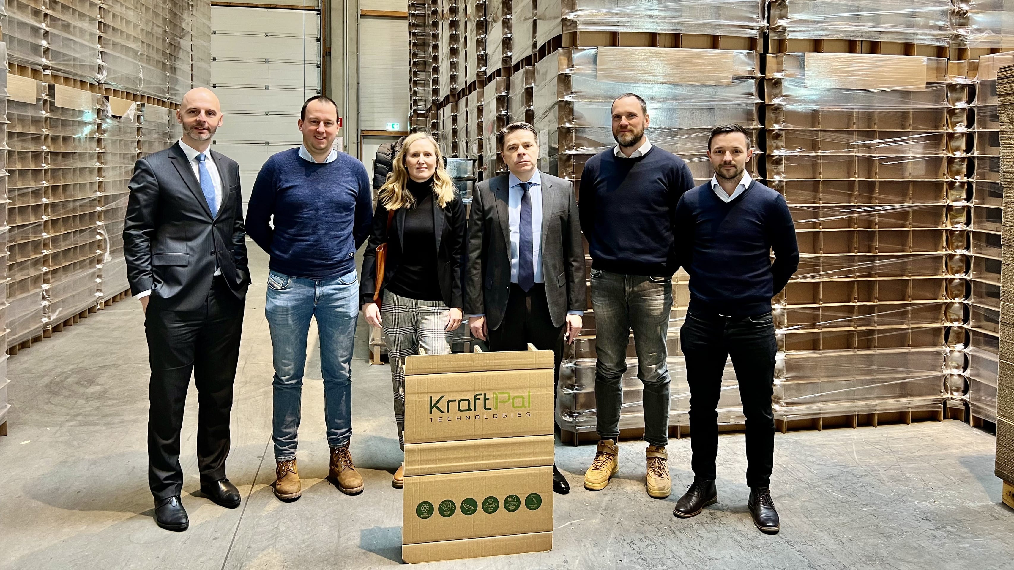 Slovenian Embassy in Austria Visits KraftPal Facility to Explore Sustainable Corrugated Cardboard Pallets
